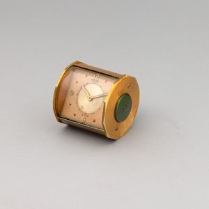 Sveglietta da viaggio Jaeger in ottone  - Asta Orologi da Tasca - Associazione Nazionale - Case d'Asta italiane