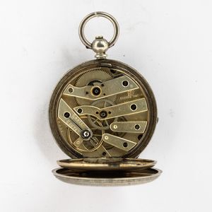 Orologio da tasca Baume a Ginevra, cassa e quadrante in argento  - Asta Orologi da Tasca - Associazione Nazionale - Case d'Asta italiane