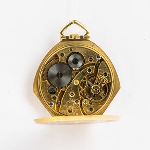 Orologio da taschino Aris, 1920-1930 circa, scappamento ad ancora, cassa in oro 18 kt  - Asta Orologi da Tasca - Associazione Nazionale - Case d'Asta italiane