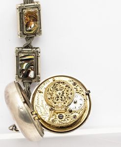 Orologio da tasca George Prior del 1790 circa, tripla cassa per il mercato turco, due casse in argento e cassa esterna in argento ricoperta, scappamento a verga  - Asta Orologi da Tasca - Associazione Nazionale - Case d'Asta italiane