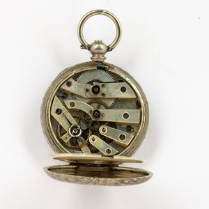 Orologio da taschino in argento, scappamento a cilindro, ponti multipli  - Asta Orologi da Tasca - Associazione Nazionale - Case d'Asta italiane