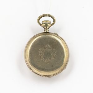 Orologio da collo da donna, cassa in argento, quadrante in smalto bianco, movimento con scappamento a cilindro  - Asta Orologi da Tasca - Associazione Nazionale - Case d'Asta italiane