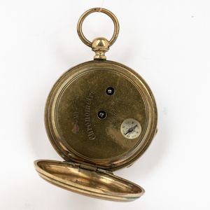 Orologio da tasca con bussola sul movimento  - Asta Orologi da Tasca - Associazione Nazionale - Case d'Asta italiane