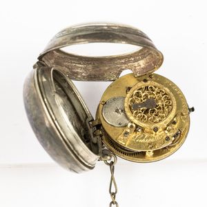 Orologio da tasca Le Chevallier Montebourg del 1830 circa, paysan, scappamento a verga, cassa in argento, vetro e cassa da restaurare  - Asta Orologi da Tasca - Associazione Nazionale - Case d'Asta italiane