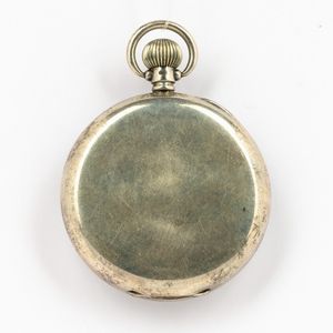 Orologio da tasca Omega del 1933, cassa in argento, movimento scappamento ad ancora, quadrante in smalto bianco  - Asta Orologi da Tasca - Associazione Nazionale - Case d'Asta italiane