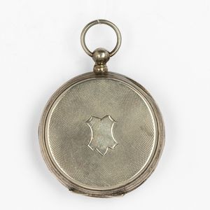 Orologio da tasca, movimento di orologio inglese per il mercato cinese con scappamento duplex del 1800 circa ospitato in cassa in argento posteriore, quadrante in smalto bianco con lancette con secondi centrali  - Asta Orologi da Tasca - Associazione Nazionale - Case d'Asta italiane