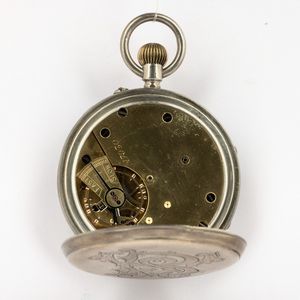 Orologio da tasca inglese, cassa in argento, quadrante in smalto bianco, movimento con scappamento ad ancora  - Asta Orologi da Tasca - Associazione Nazionale - Case d'Asta italiane