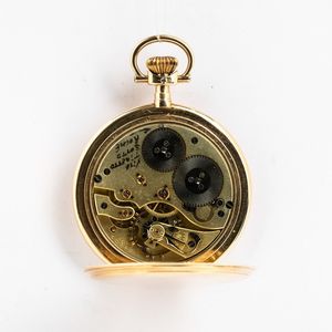 Orologio da tasca IWC, cassa in oro 14 kt marchiata Probus Scafusia n 473.177, con scatola  - Asta Orologi da Tasca - Associazione Nazionale - Case d'Asta italiane