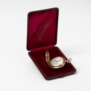 Orologio da tasca IWC, cassa in oro 14 kt marchiata Probus Scafusia n 473.177, con scatola  - Asta Orologi da Tasca - Associazione Nazionale - Case d'Asta italiane