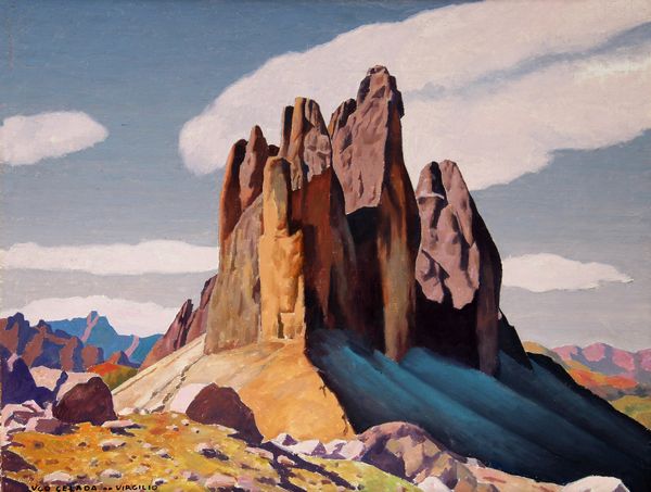 Ugo Celada da Virgilio : Le Tre Cime di Lavaredo  - Asta Arte Moderna e Contemporanea - Associazione Nazionale - Case d'Asta italiane