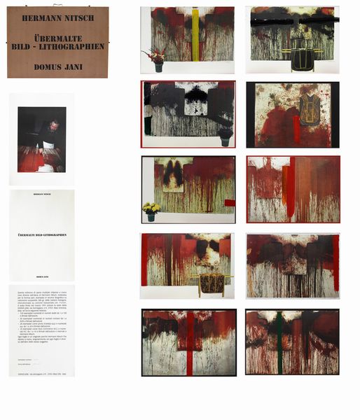 Hermann Nitsch : Ubermalte Bild - Lithographien, Domus Jani  - Asta Arte Moderna e Contemporanea - Associazione Nazionale - Case d'Asta italiane