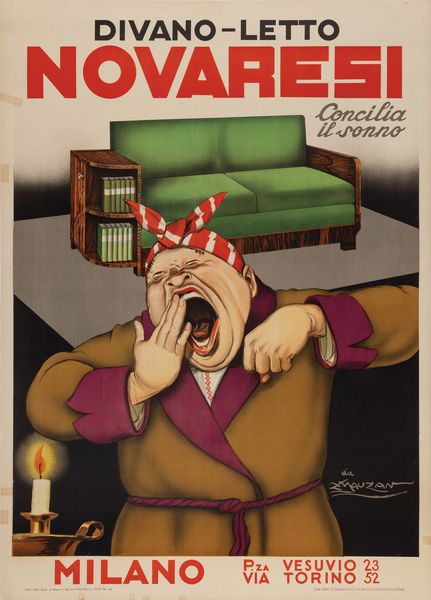 Achille Luciano Mauzan : Novaresi - Milano  - Asta Manifesti d'Epoca - Associazione Nazionale - Case d'Asta italiane