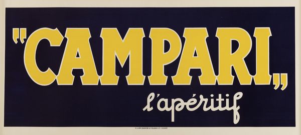 Anonimo : Campari L'aperitif  - Asta Manifesti d'Epoca - Associazione Nazionale - Case d'Asta italiane