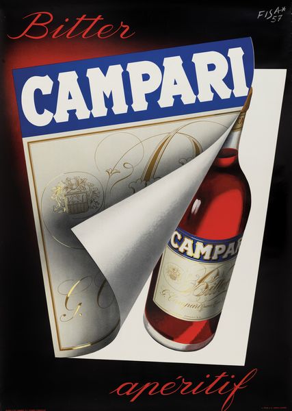 Carlo Fisanotti Fisa : Bitter Campari apritif, Milano  - Asta Manifesti d'Epoca - Associazione Nazionale - Case d'Asta italiane