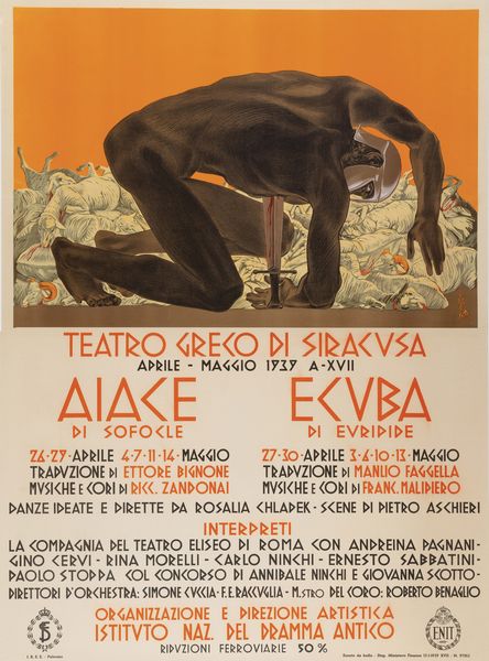 DUILIO CAMBELLOTTI : Teatro Greco di Siracura 1939 - ENIT  - Asta Manifesti d'Epoca - Associazione Nazionale - Case d'Asta italiane