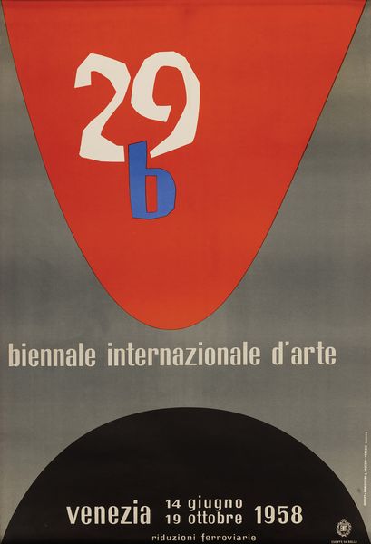 Carlo Scarpa : Biennale Internazionale dArte - Venezia - ENIT  - Asta Manifesti d'Epoca - Associazione Nazionale - Case d'Asta italiane