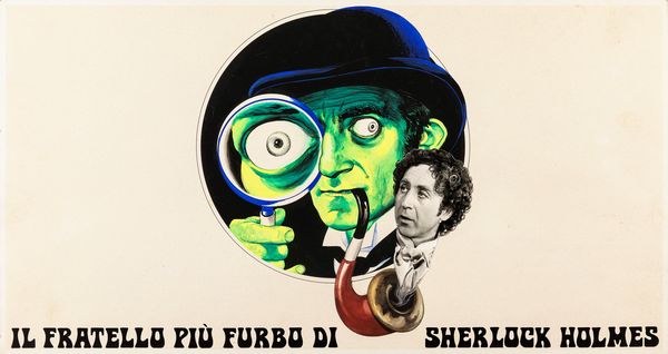 Michelangelo Papuzza : Il fratello pi furbo di Sherlock Holmes (The Adventure of Sherlock Holmes' Smarter Brother)  - Asta Fumetti: Tavole e Illustrazioni Originali - Associazione Nazionale - Case d'Asta italiane