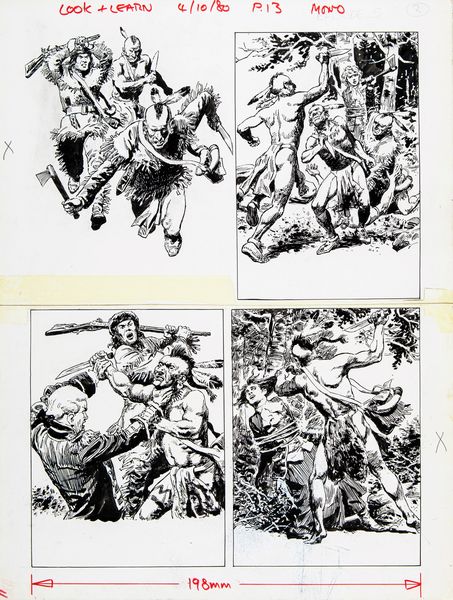 Cecil Doughty : The Last of the Mohicans  - Asta Fumetti: Tavole e Illustrazioni Originali - Associazione Nazionale - Case d'Asta italiane