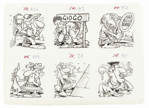 Benito Jacovitti : Diario Vitt 1964  - Asta Fumetti: Tavole e Illustrazioni Originali - Associazione Nazionale - Case d'Asta italiane