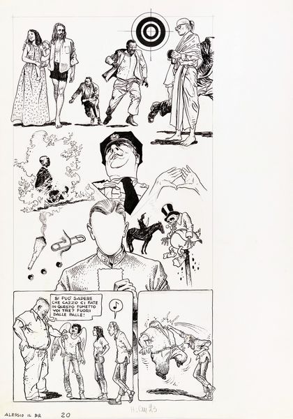 Milo Manara : Alessio il Borghese rivoluzionario  - Asta Fumetti: Tavole e Illustrazioni Originali - Associazione Nazionale - Case d'Asta italiane