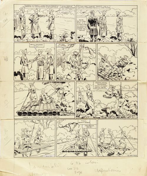 Giudo Moroni Celsi : La rivincita di Janez  - Asta Fumetti: Tavole e Illustrazioni Originali - Associazione Nazionale - Case d'Asta italiane