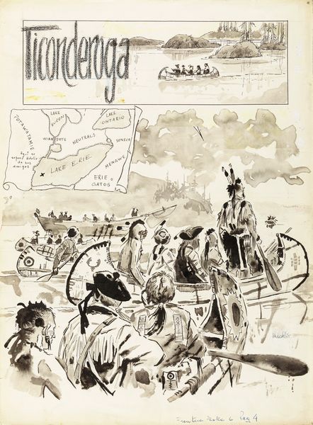 Hugo Pratt : Ticonderoga  - Asta Fumetti: Tavole e Illustrazioni Originali - Associazione Nazionale - Case d'Asta italiane