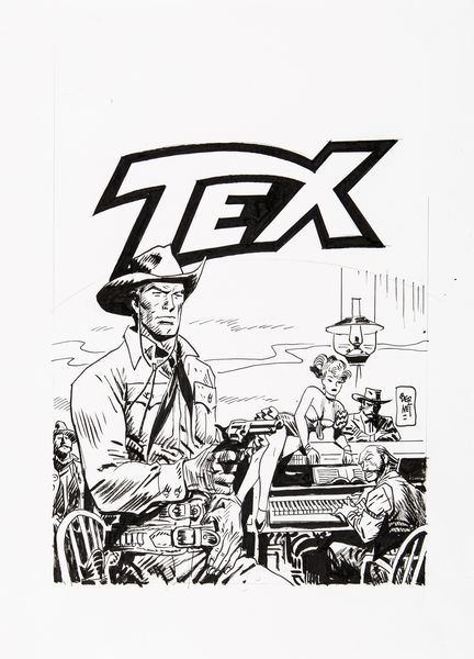 Jordi Bernet : Tex - L'uomo di Atlanta  - Asta Fumetti: Tavole e Illustrazioni Originali - Associazione Nazionale - Case d'Asta italiane