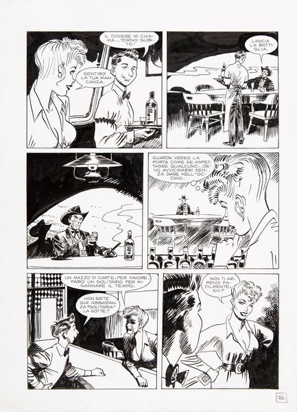 Jordi Bernet : Tex - L'uomo di Atlanta  - Asta Fumetti: Tavole e Illustrazioni Originali - Associazione Nazionale - Case d'Asta italiane