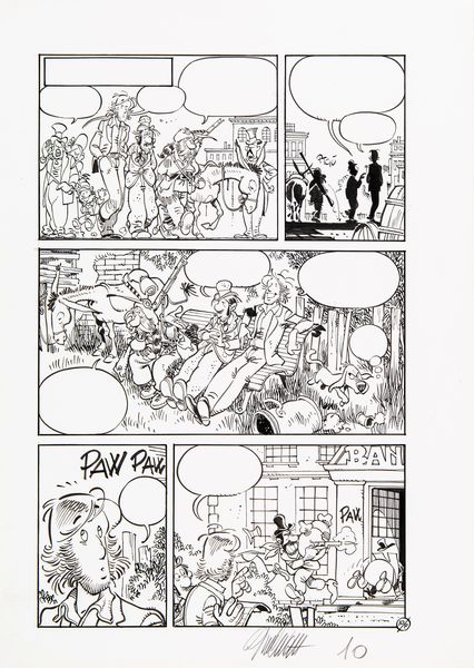 Giorgio Cavazzano : Silas Finn  - Asta Fumetti: Tavole e Illustrazioni Originali - Associazione Nazionale - Case d'Asta italiane