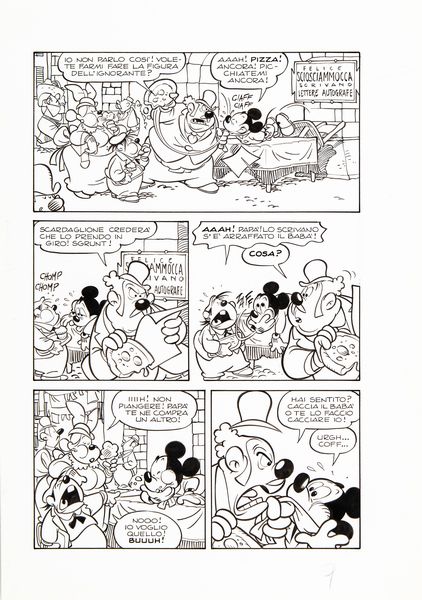 Giorgio Cavazzano : Miseria e nobilt  - Asta Fumetti: Tavole e Illustrazioni Originali - Associazione Nazionale - Case d'Asta italiane