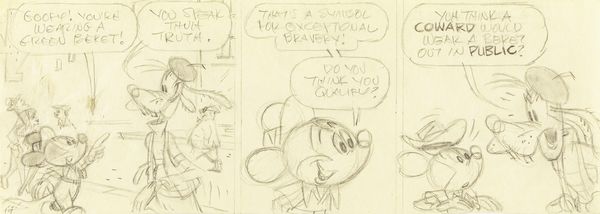 Floyd Gottfredson : Mickey Mouse  - Asta Fumetti: Tavole e Illustrazioni Originali - Associazione Nazionale - Case d'Asta italiane