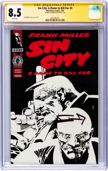 Frank Miller : Sin City: A Dame to Kill For # 3 (Signature Series)  - Asta Fumetti: Tavole e Illustrazioni Originali - Associazione Nazionale - Case d'Asta italiane