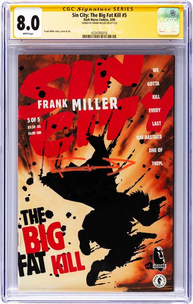 Frank Miller : Sin City: The Big Fat Kill # 5 (Signature Series)  - Asta Fumetti: Tavole e Illustrazioni Originali - Associazione Nazionale - Case d'Asta italiane