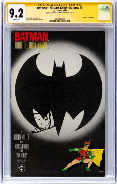 Frank Miller : Batman: The Dark Knight Returns (Signature Series)  - Asta Fumetti: Tavole e Illustrazioni Originali - Associazione Nazionale - Case d'Asta italiane