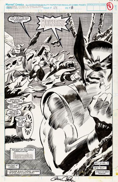 Gene Colan : Marvel Comics Presents Wolverine  - Asta Fumetti: Tavole e Illustrazioni Originali - Associazione Nazionale - Case d'Asta italiane