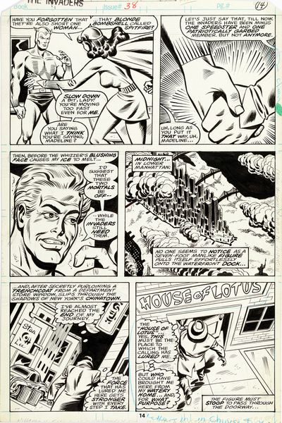 Alan Kupperberg : Invaders - U-Man Comes to Town!  - Asta Fumetti: Tavole e Illustrazioni Originali - Associazione Nazionale - Case d'Asta italiane