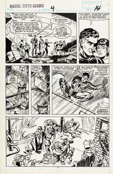 Don Perlin : Marvel Super-Heroes - Mindstorm!  - Asta Fumetti: Tavole e Illustrazioni Originali - Associazione Nazionale - Case d'Asta italiane