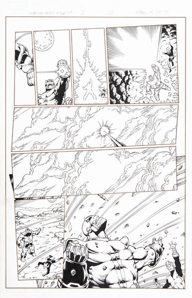 Jim Starlin : Thanos: The Infinity Revelation  - Asta Fumetti: Tavole e Illustrazioni Originali - Associazione Nazionale - Case d'Asta italiane