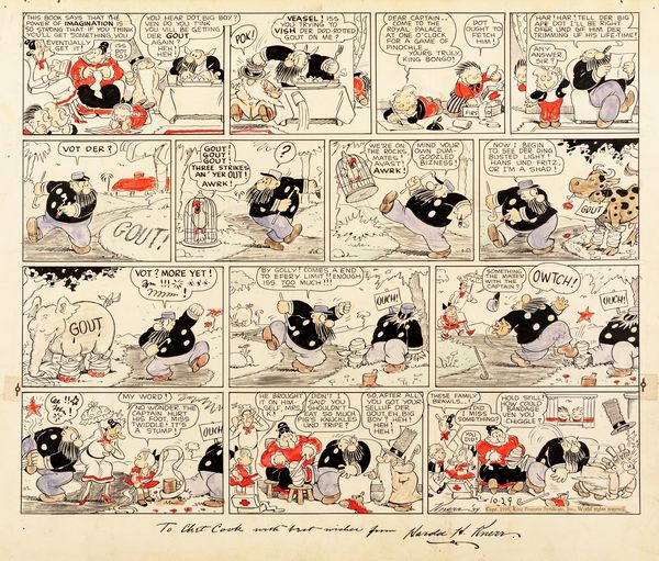 Harold Knerr : The Katzenjammer Kids  - Asta Fumetti: Tavole e Illustrazioni Originali - Associazione Nazionale - Case d'Asta italiane