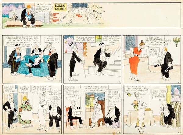 George McManus : Bringing Up Father  - Asta Fumetti: Tavole e Illustrazioni Originali - Associazione Nazionale - Case d'Asta italiane