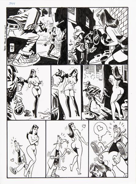 Jordi Bernet : Chiara di notte  - Asta Fumetti: Tavole e Illustrazioni Originali - Associazione Nazionale - Case d'Asta italiane