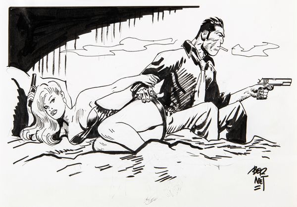 Jordi Bernet : Torpedo e Susie  - Asta Fumetti: Tavole e Illustrazioni Originali - Associazione Nazionale - Case d'Asta italiane