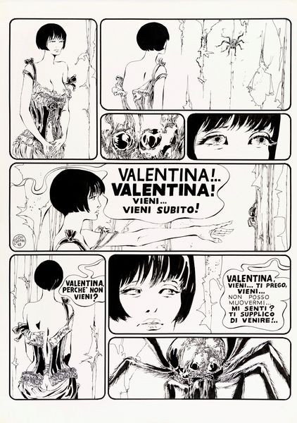 GUIDO CREPAX : Valentina - La Marianna la va in campagna  - Asta Fumetti: Tavole e Illustrazioni Originali - Associazione Nazionale - Case d'Asta italiane