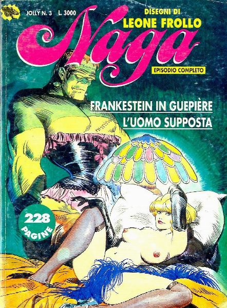 Leone Frollo : Naga - Frankenstein in guepire  - Asta Fumetti: Tavole e Illustrazioni Originali - Associazione Nazionale - Case d'Asta italiane