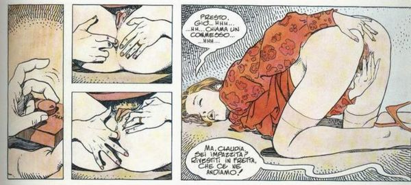 Milo Manara : Il gioco 1  - Asta Fumetti: Tavole e Illustrazioni Originali - Associazione Nazionale - Case d'Asta italiane