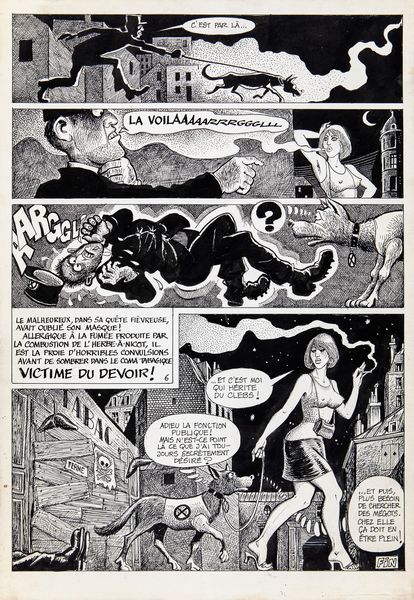 Georges Pichard : Victime du devoir  - Asta Fumetti: Tavole e Illustrazioni Originali - Associazione Nazionale - Case d'Asta italiane