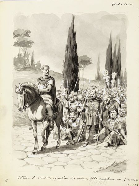 Domenico Natoli : Il romanzo di Giulio Cesare  - Asta Fumetti: Tavole e Illustrazioni Originali - Associazione Nazionale - Case d'Asta italiane