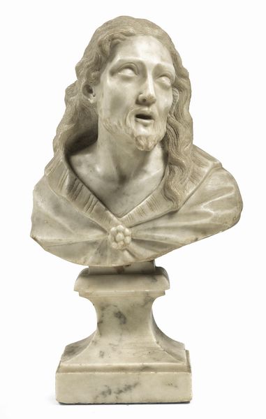 Scuola veneta inizio del XVII secolo : Busto di Cristo sofferente  - Asta Dipinti e Sculture del XIX e XX secolo - Associazione Nazionale - Case d'Asta italiane