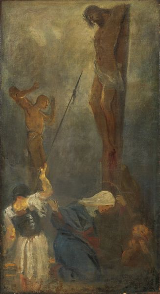 Gaetano Previati : Crocifissione  - Asta Dipinti e Sculture del XIX e XX secolo - Associazione Nazionale - Case d'Asta italiane