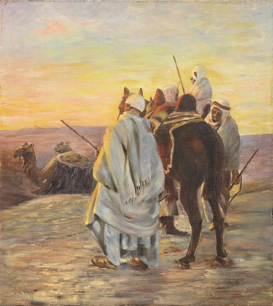 Ignoto del XIX secolo : Beduini  - Asta Dipinti e Sculture del XIX e XX secolo - Associazione Nazionale - Case d'Asta italiane